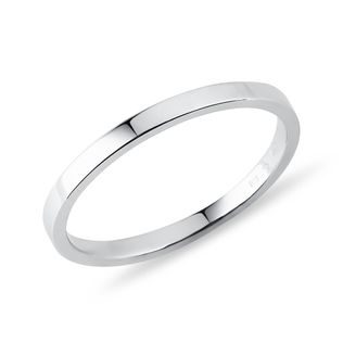 WEDDING RING MADE OF WHITE GOLD - WOMEN'S WEDDING RINGS - WEDDING RINGS