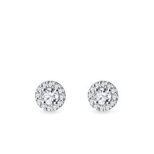 ORIGINAL DIAMOND RING IN WHITE GOLD - DIAMOND STUD EARRINGS - EARRINGS