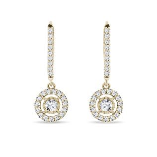 DIAMOND EARRINGS IN 14K YELLOW GOLD - DIAMOND EARRINGS - EARRINGS