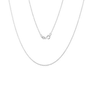 ROLO 30 CHAIN IN WHITE GOLD, 42 CM LONG - GOLD CHAINS - NECKLACES