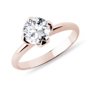 1CT LAB GROWN DIAMOND RING IN ROSE GOLD - RINGS WITH LAB-GROWN DIAMONDS - ENGAGEMENT RINGS