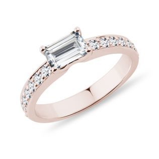 LUXE LAB GROWN DIAMOND RING IN ROSE GOLD - RINGS WITH LAB-GROWN DIAMONDS - ENGAGEMENT RINGS