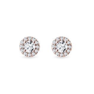 BRILLIANT EARRINGS IN ROSE GOLD - DIAMOND STUD EARRINGS - EARRINGS