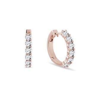 LUXURY DIAMOND EARRINGS IN ROSE GOLD - DIAMOND EARRINGS - EARRINGS