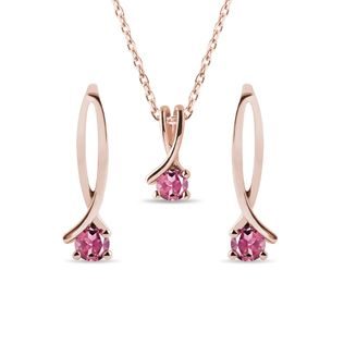 TOURMALINE ROSE GOLD SET - GEMSTONE SETS - FINE JEWELRY