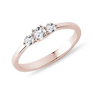 ROSE GOLD ENGAGEMENT RING WITH DIAMOND - DIAMOND ENGAGEMENT RINGS - ENGAGEMENT RINGS
