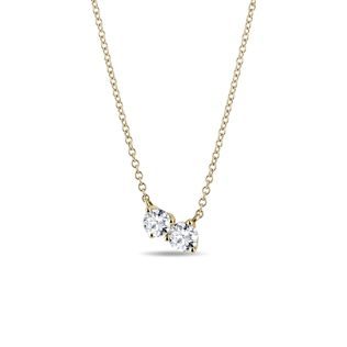 YELLOW GOLD NECKLACE WITH BRILLIANTS - DIAMOND NECKLACES - NECKLACES