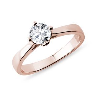 ENGAGEMENT RING WITH 0.5 CT DIAMOND IN ROSE GOLD - RINGS WITH LAB-GROWN DIAMONDS - ENGAGEMENT RINGS