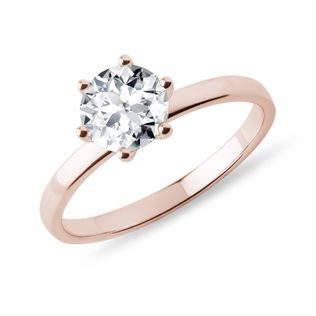 1 CT DIAMOND ENGAGEMENT RING IN ROSE GOLD - RINGS WITH LAB-GROWN DIAMONDS - ENGAGEMENT RINGS
