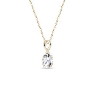 ELEGANT LAB GROWN DIAMOND GOLD NECKLACE - DIAMOND NECKLACES - NECKLACES