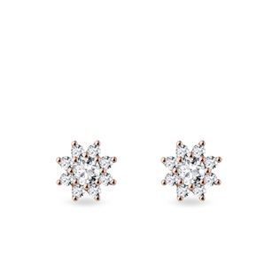 DIAMOND EARRINGS IN ROSE GOLD - DIAMOND EARRINGS - EARRINGS