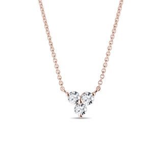 DIAMOND NECKLACE IN ROSE GOLD - DIAMOND NECKLACES - NECKLACES