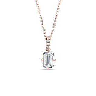 LUX 2CT LAB GROWN DIAMOND NECKLACE IN ROSE GOLD - DIAMOND NECKLACES - NECKLACES
