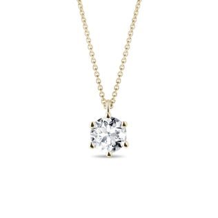 LUXE 1 CARAT DIAMOND NECKLACE IN 14K YELLOW GOLD - DIAMOND NECKLACES - NECKLACES