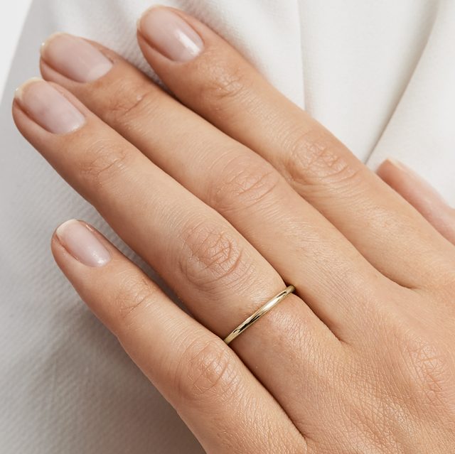 MINIMALIST WEDDING RING IN YELLOW GOLD - WOMEN'S WEDDING RINGS - 