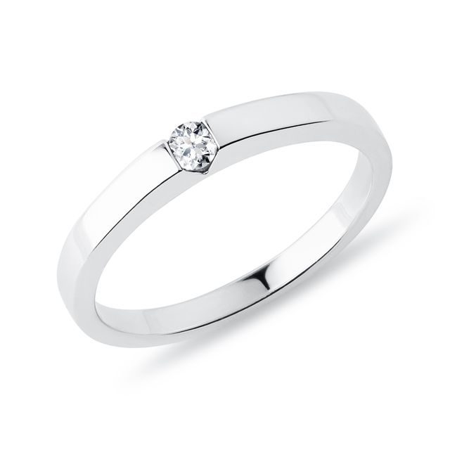 DIAMOND WEDDING RING IN 14KT GOLD - BRILLIANT CUT DIAMOND ENGAGEMENT RINGS - ENGAGEMENT RINGS