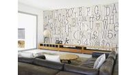 1Wall Kreativní koláž na zeď 64 dílů 37,5 x 27,5cm Klasické písmo