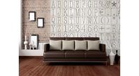 1Wall Kreativní koláž na zeď 64 dílů 37,5 x 27,5cm Klasické písmo