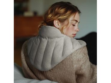 LESCHÍ Hřející polštářek Triangle 60x28cm šedá