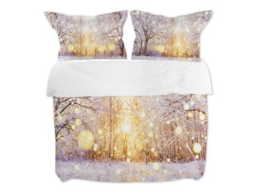 3D italské povlečení 100% bavlna Canella pomeranč & hřebíček