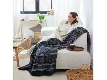 IBENA akrylový pléd Skien 150x200 cm se zimním motivem