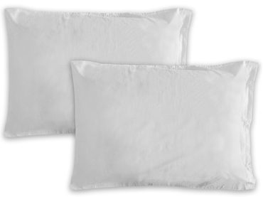 Povlak na polštář italské výroby 100% bavlna - 2 ks sv.šedá
