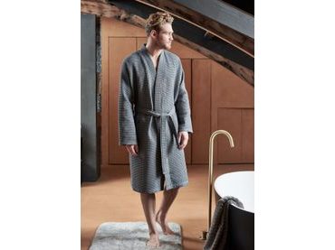 Vandyck unisex župan Biarritz Steel grey