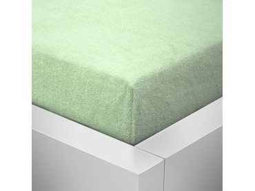 Homeville froté prostěradlo české výroby pistácie 30cm výška
