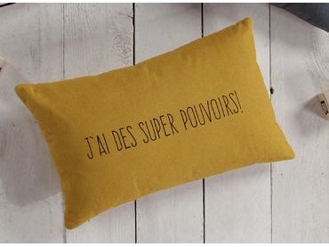 TODAY KIDS dětský polštářek Back to School 30x50 cm - žlutý