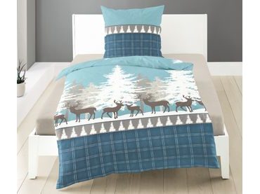 Bierbaum povlečení flanelové 3742 Deers 140x200/70x90 cm