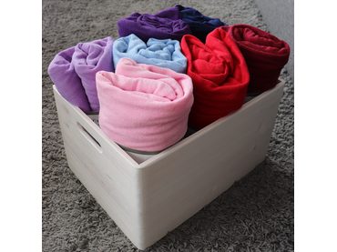 Homeville froté prostěradlo české výroby bílá 30cm výška