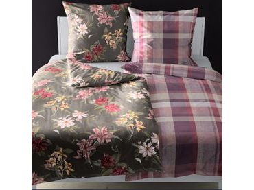 Bierbaum povlečení flanelové 6699 Stripe Olive 140x200/70x90 cm