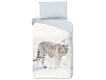 Flanelové povlečení Good Morning Tigris 140x200/70x90 cm