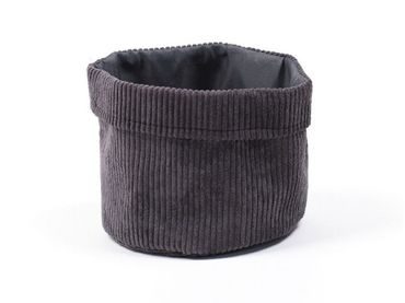 TODAY textilní košík Ø 21x17 cm Cozy Fusain Round