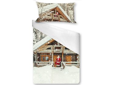 3D Italské povlečení 100% bavlna Santa