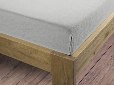 Bierbaum flanelové prostěradlo Silber - sv. šedá