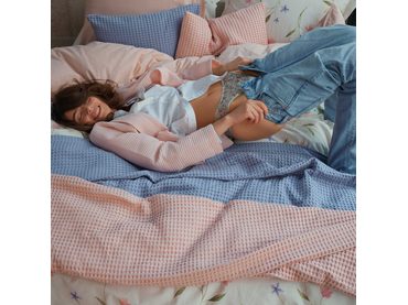 Vandyck Luxusní povlak na polštář Home Piqué waffle 40x55cm Off black