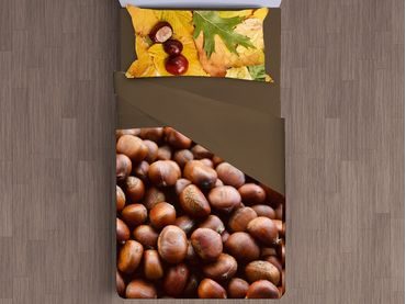 3D italské povlečení 100% bavlna Canella pomeranč & hřebíček