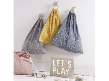 TODAY KIDS úložný látkový pytel 60x70 cm - steel