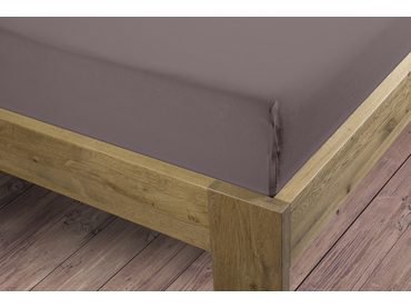 Bierbaum jersey prostěradlo šedohnědá