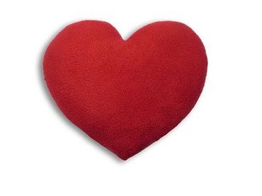 LESCHÍ Hřející polštářek srdíčko velké 22x22cm červené