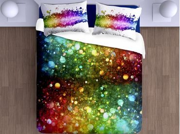 3D italské povlečení 100% bavlna Canella pomeranč & hřebíček