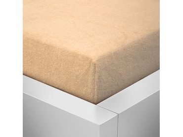 Homeville froté prostěradlo české výroby béžová 30cm výška