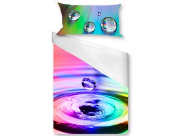 3D Italské povlečení 100% bavlna Water rainbow