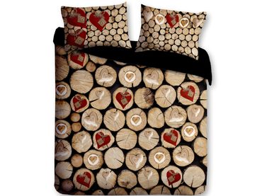 3D italské povlečení 100% bavlna Canella pomeranč & hřebíček