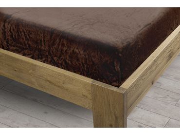 Homeville prostěradlo mikroplyš 90x200 cm hnědá