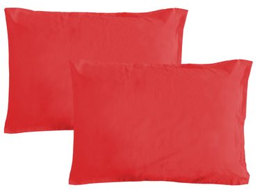 Povlak na polštář italské výroby 100% bavlna - 2 ks červená