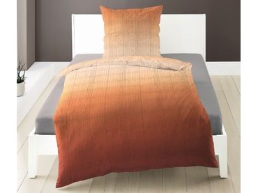 Bierbaum povlečení flanelové 6699 Stripe Olive 140x200/70x90 cm