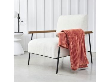 TODAY pléd Ribbed 150x200 cm Terracotta