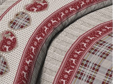 3D italské povlečení 100% bavlna Canella pomeranč & hřebíček